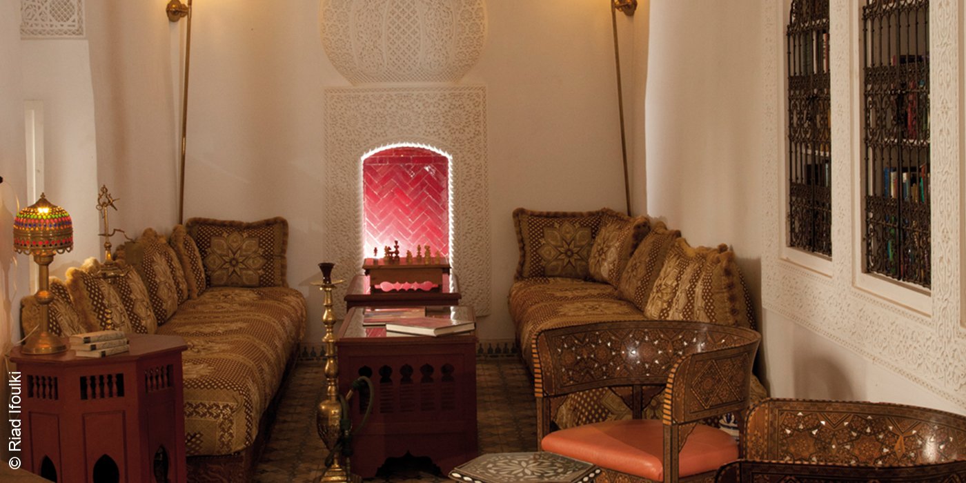 Hotel Riad Ifoulki | Marrakesch | Bibilothek | luxuszeit.com