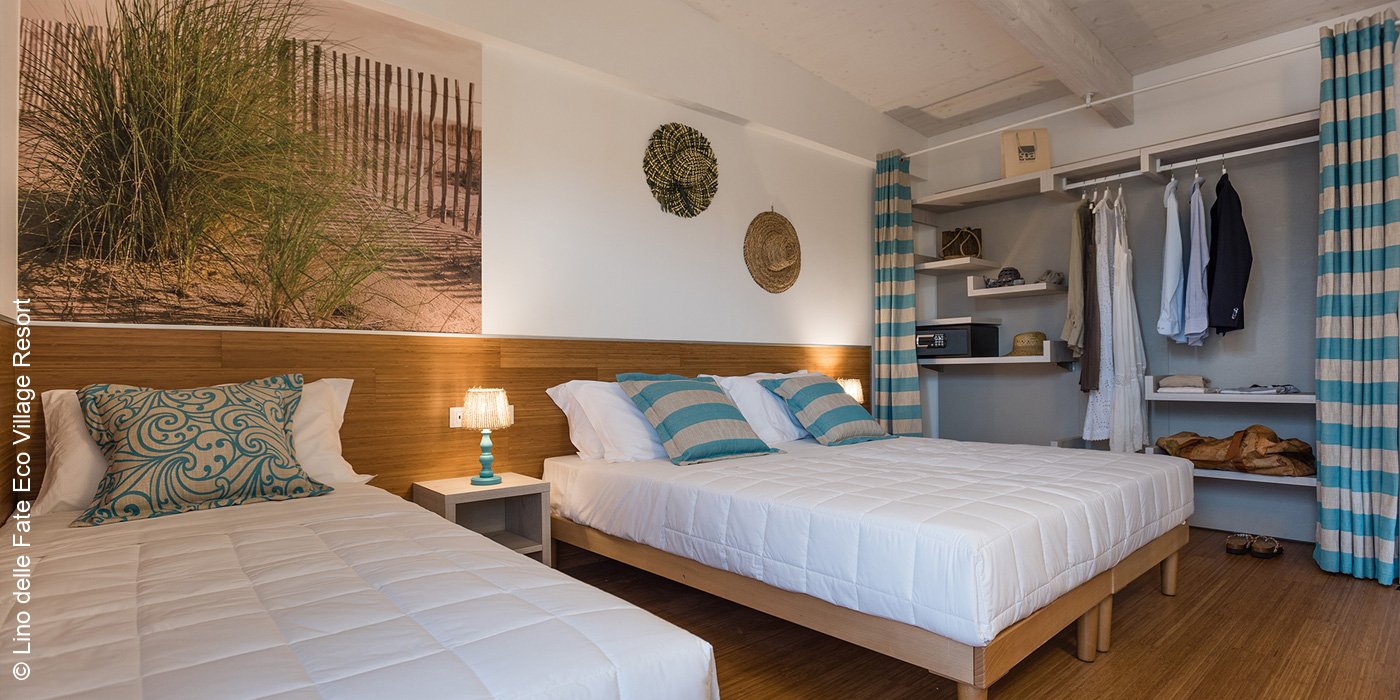 Lino delle Fate Eco Village Resort | Bibione | Bungalow mit Schlafzimmer | luxuszeit.com