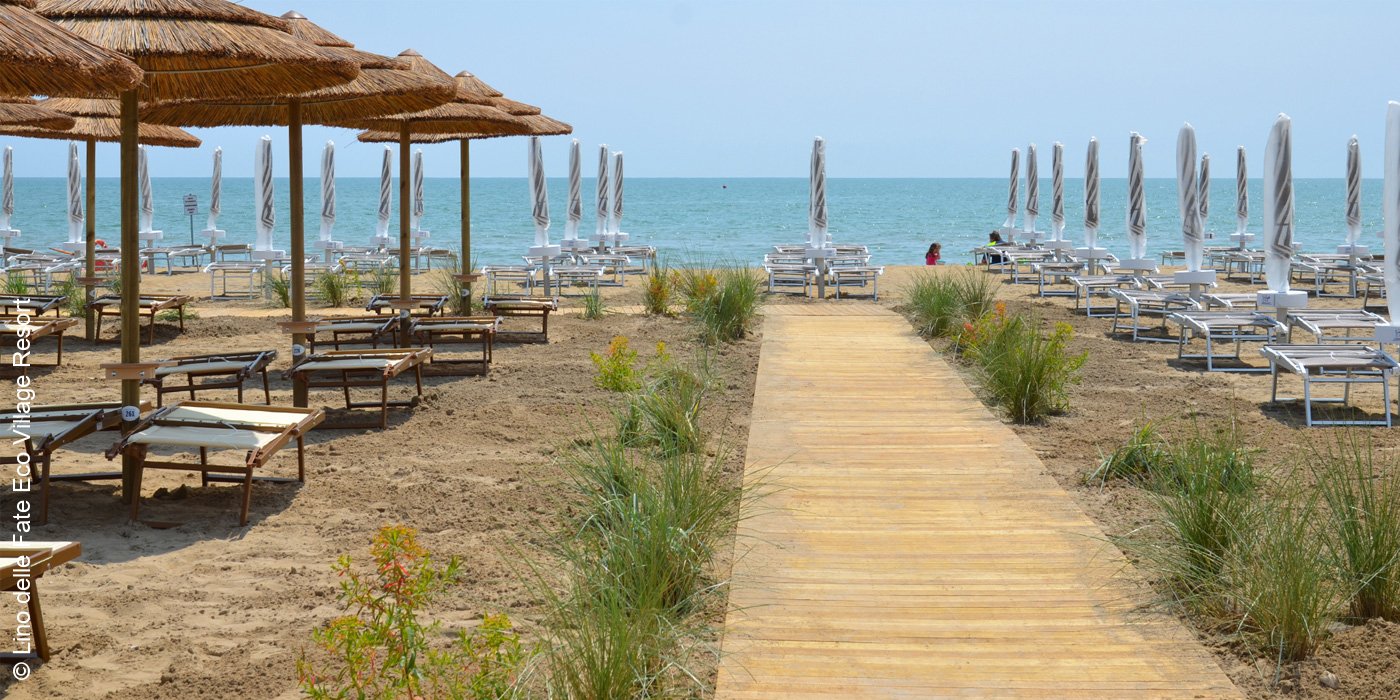 Lino delle Fate Eco Village Resort | Bibione | Weg zum Strand | luxuszeit.com
