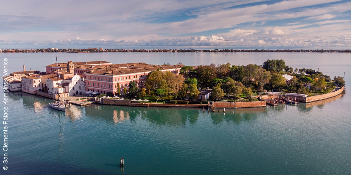 Kempinski San Clemente | Venedig | Insel von oben | luxuszeit.com