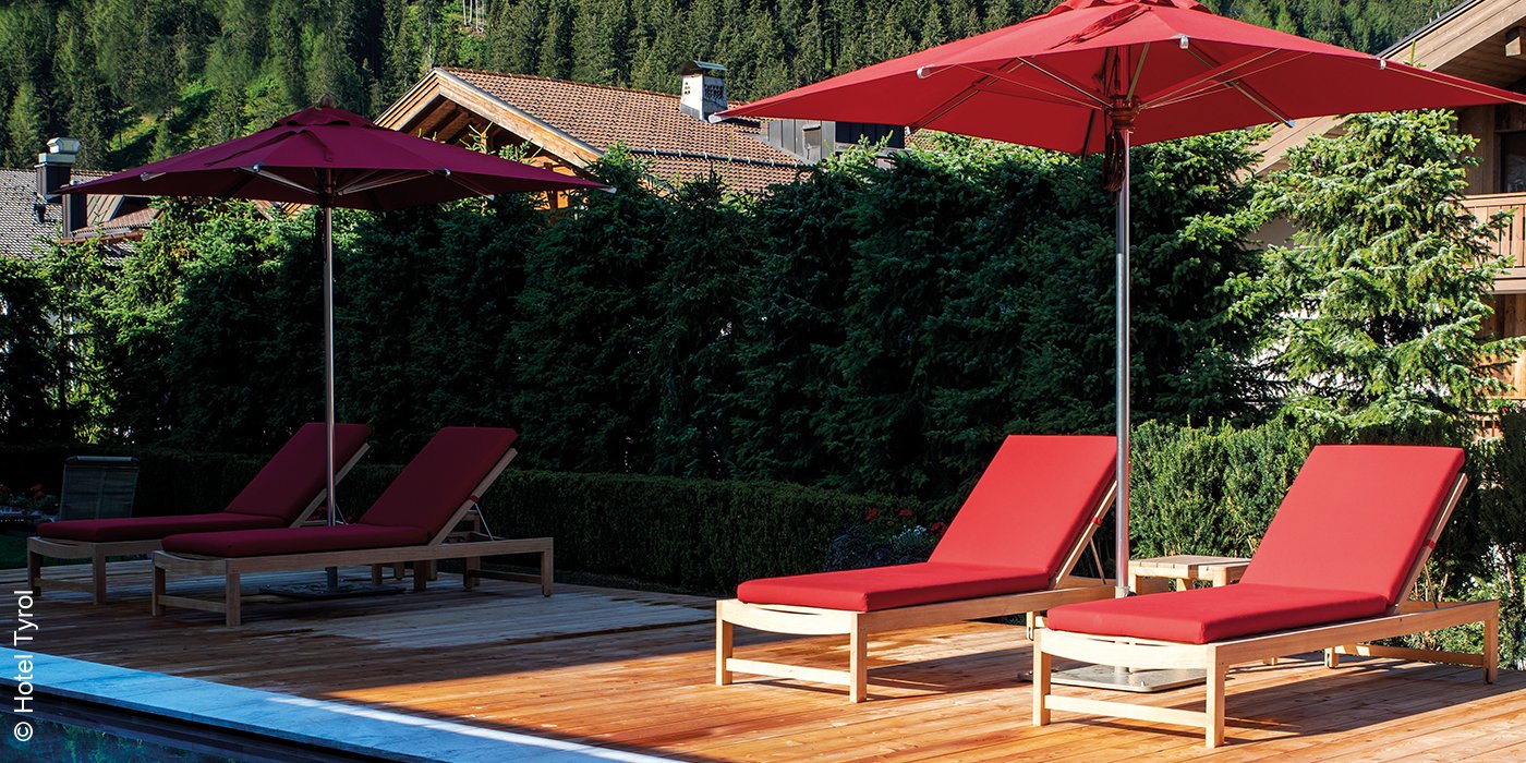 Hotel Tyrol | Gröden | Wolkenstein | Sonnenliegen | luxuszeit.com