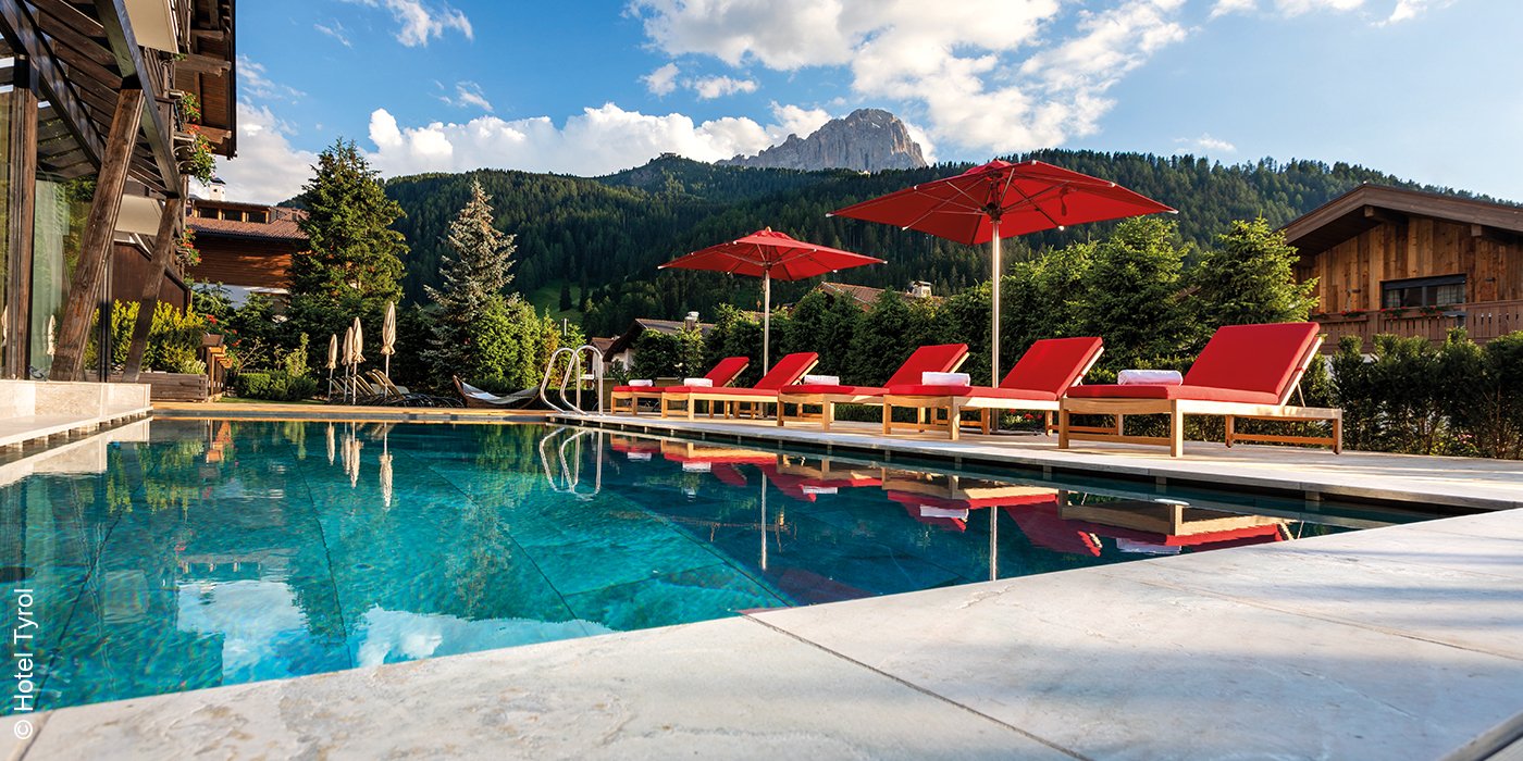 Hotel Tyrol | Gröden | Wolkenstein | Pool | luxuszeit.com