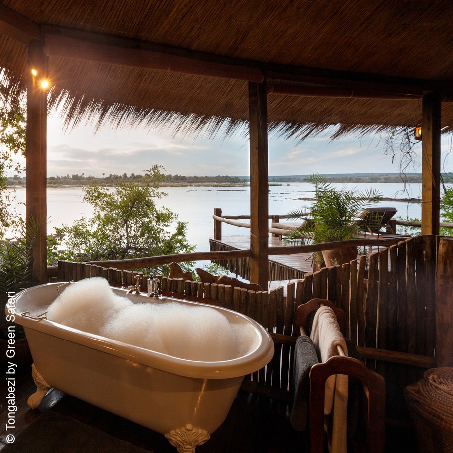 Tongabezi Lodge | Livingstone | Schaumbad mit Aussicht | luxuszeit.com