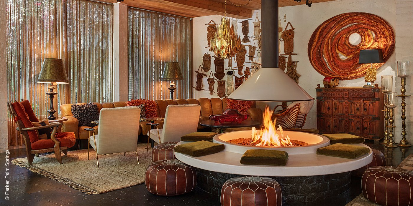 Hotel Parker | Palm Springs | Lobby Lounge | luxuszeit.com