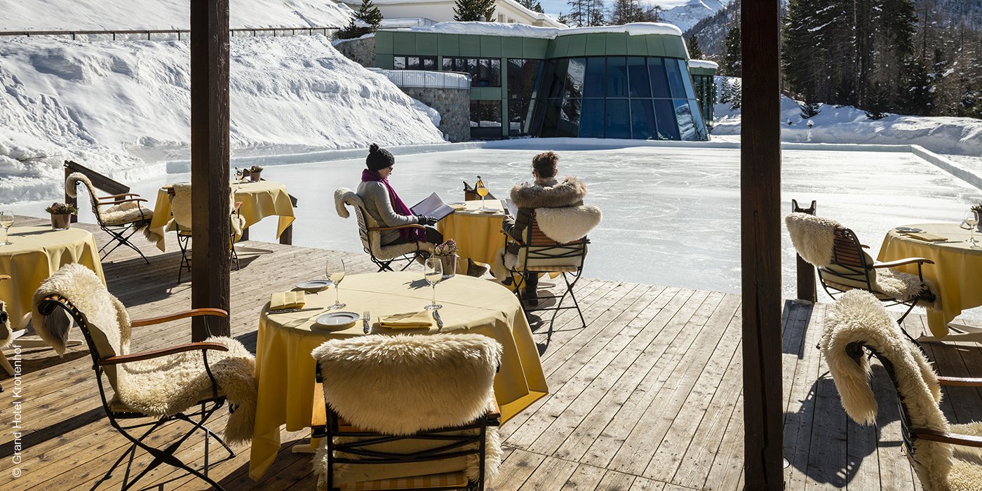 Grand Hotel Kronenhof | Pontresina | Schweiz | Le Pavillon Winter | luxuszeit.com