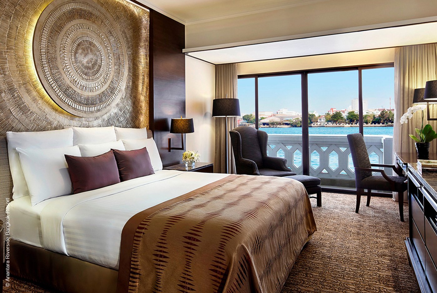 Anantara Bangkok Riverside Resort & Spa | Bangkok | Riverfront Suite Bedroom | Archiv | luxuszeit.com