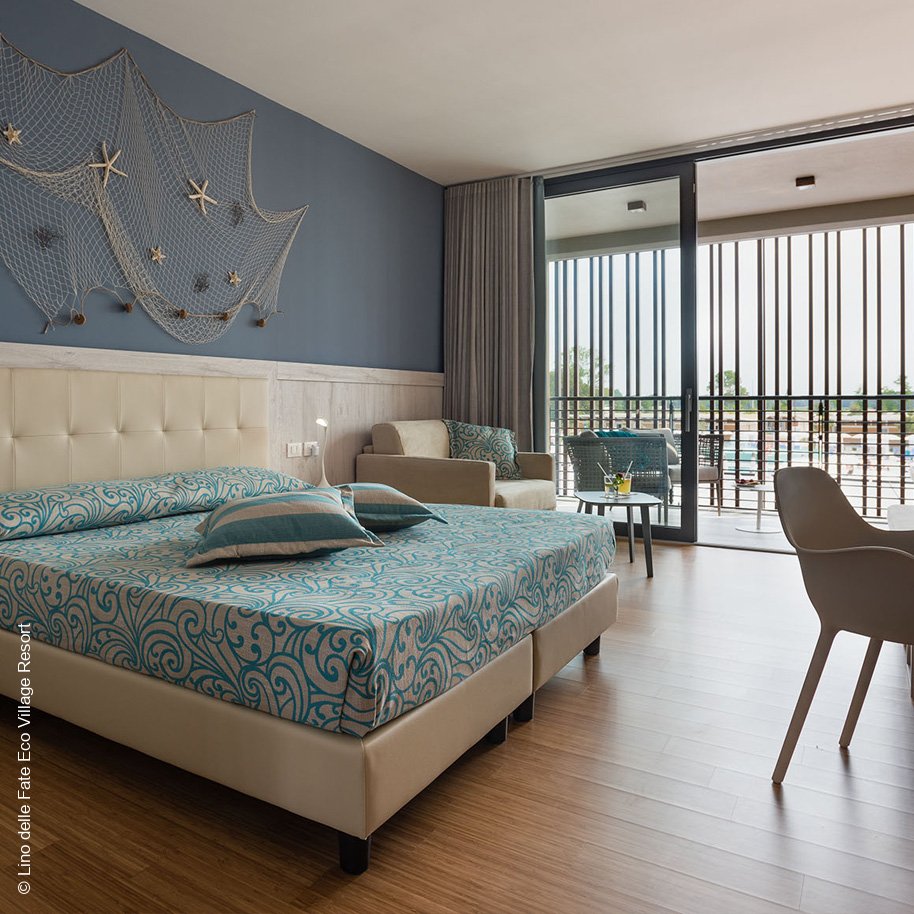 Lino delle Fate Eco Village Resort | Bibione | Hotelzimmer mit Doppelbett | luxuszeit.com