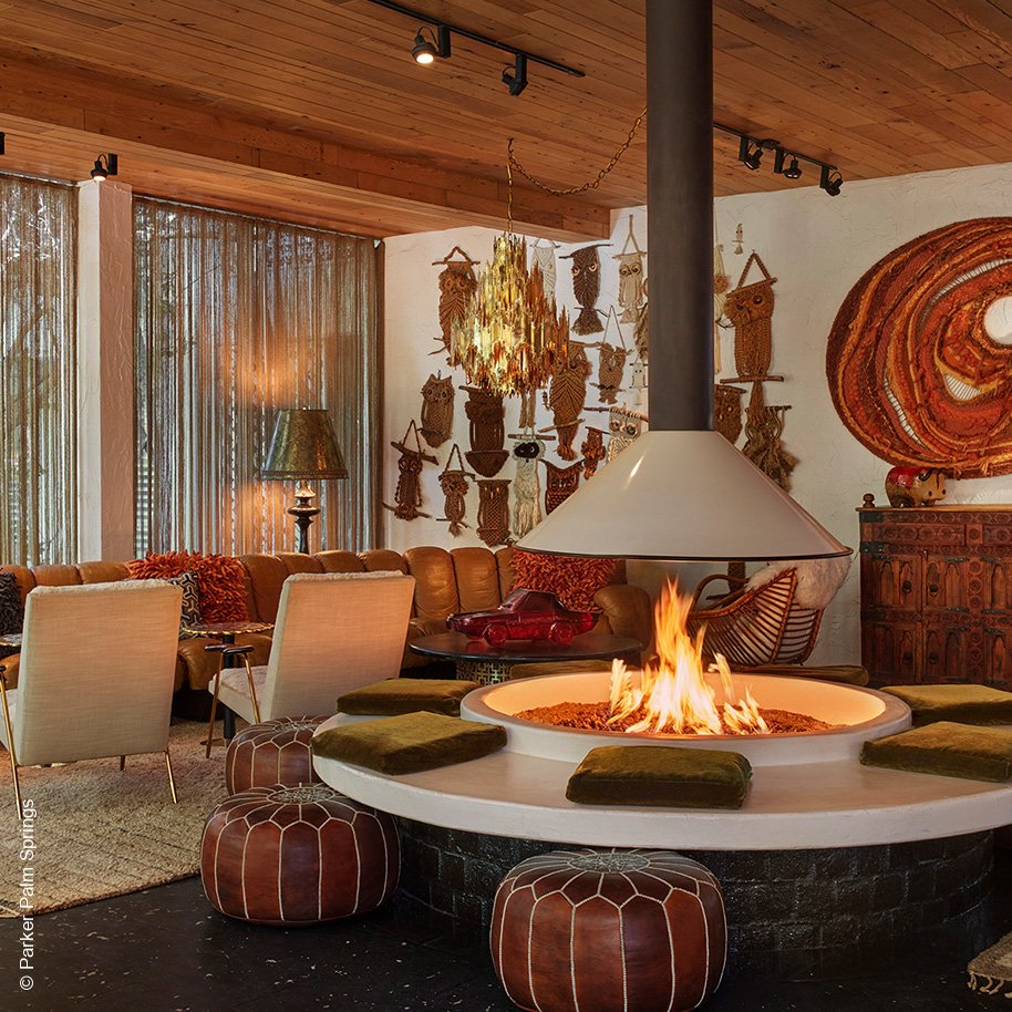 Hotel Parker | Palm Springs | Lobby Lounge | Inspiration | luxuszeit.com