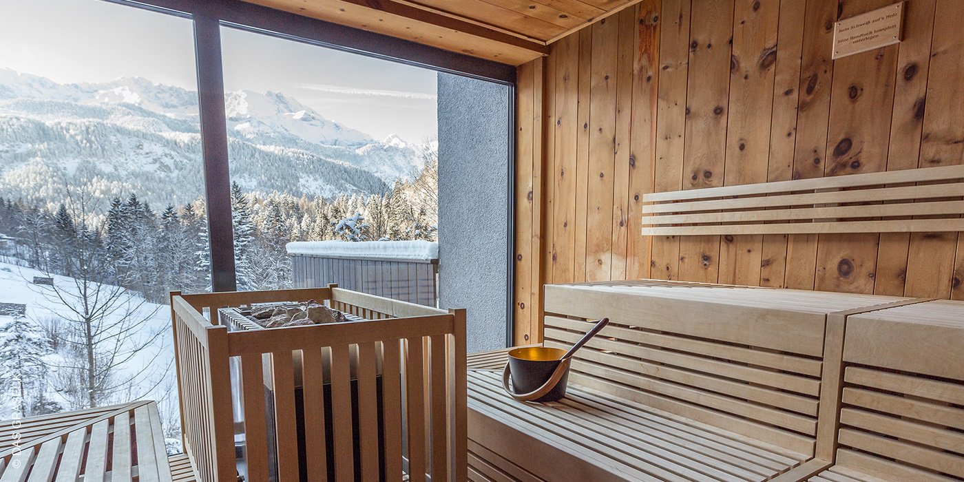 DAS GRASECK | Garmisch-Partenkirchen | Sauna Winter | luxuszeit.com