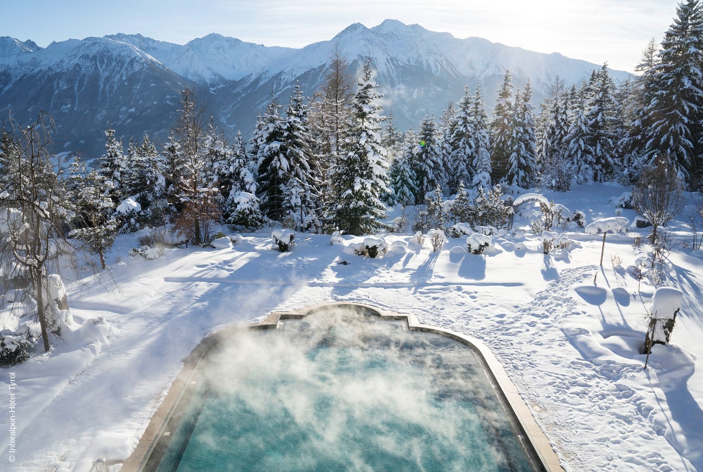 Interalpen-Hotel Tyrol | Telfs-Buchen Seefeld | Outdoor Pool | Archiv | luxuszeit.com