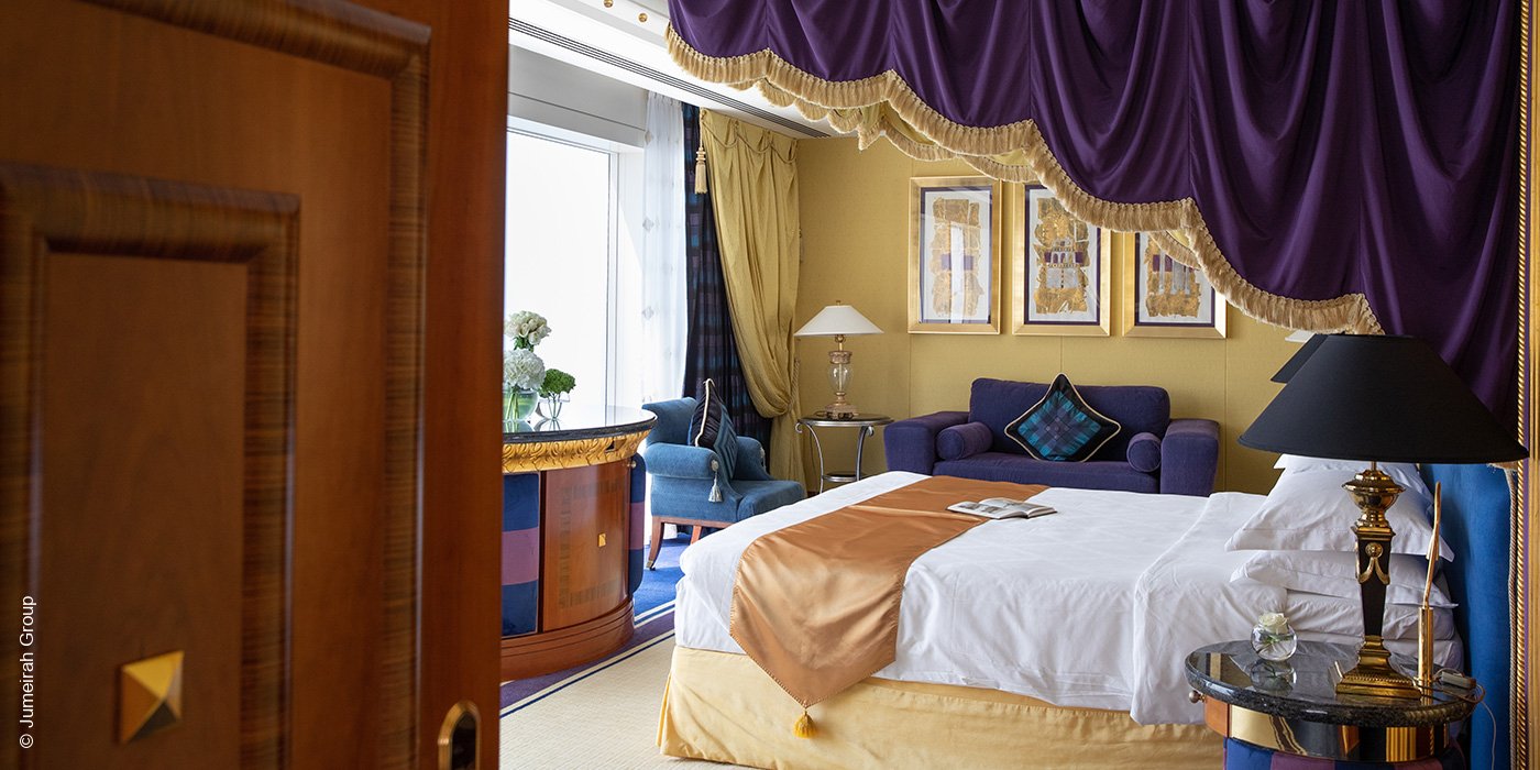 Burj Al Arab | Dubai | Club Suite Schlafzimmer | luxuszeit.com