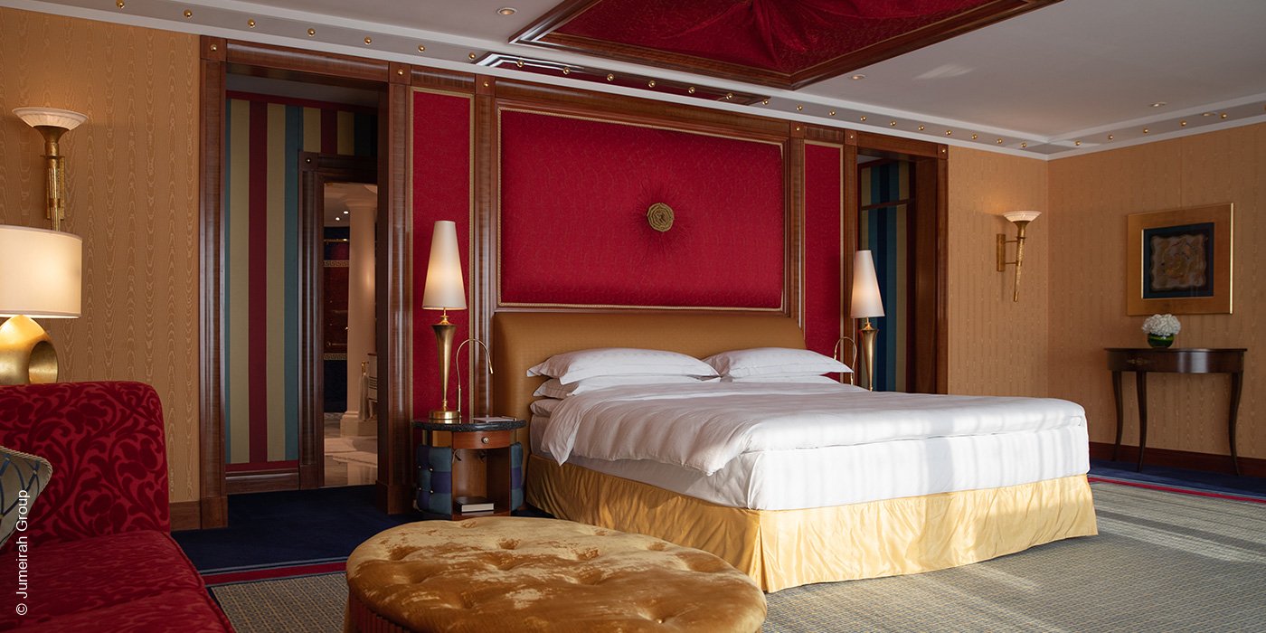 Burj Al Arab | Dubai | Presidential Suite Schlafzimmer | luxuszeit.com