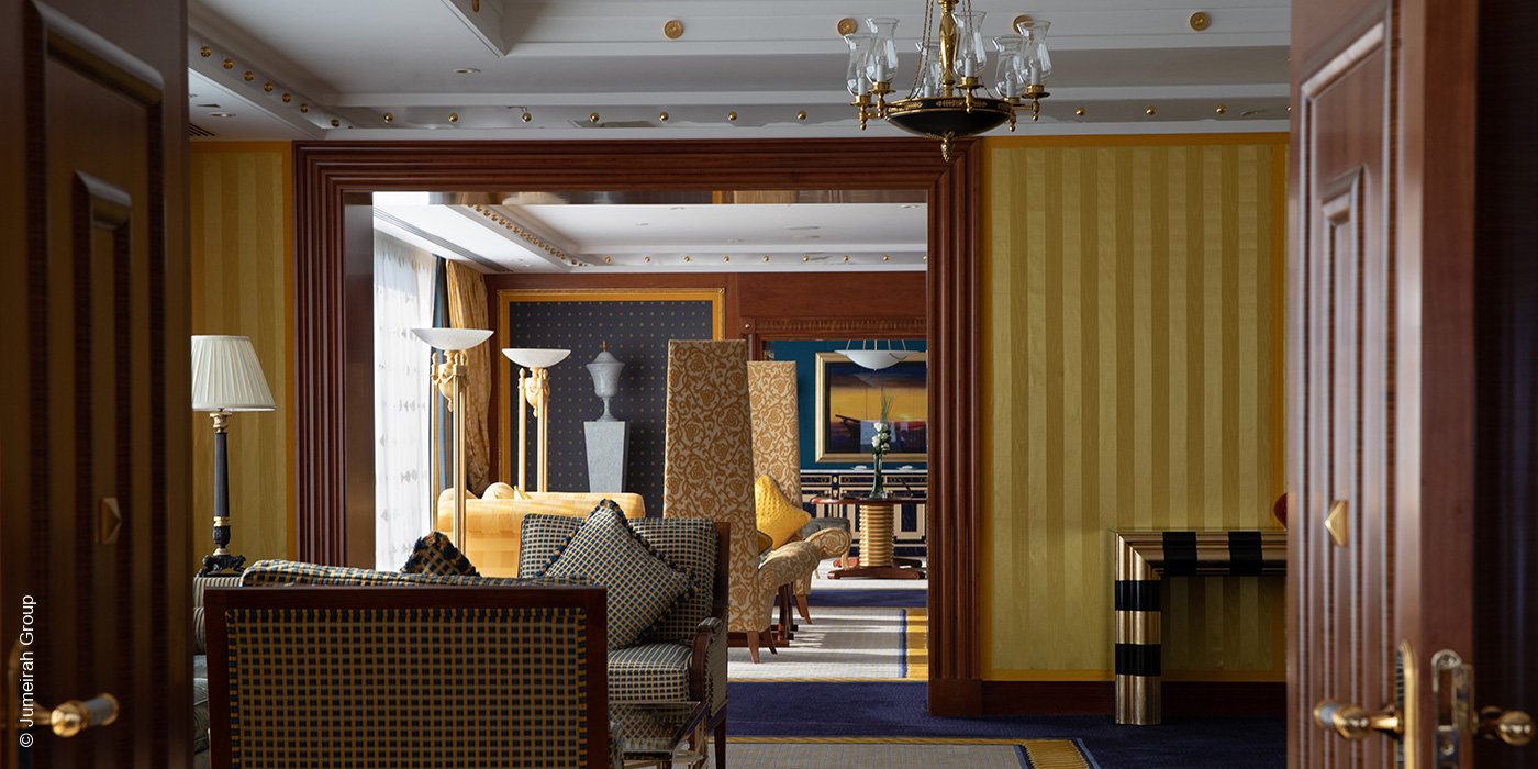 Burj Al Arab | Dubai | Presidential Suite Wohnbereich | luxuszeit.com