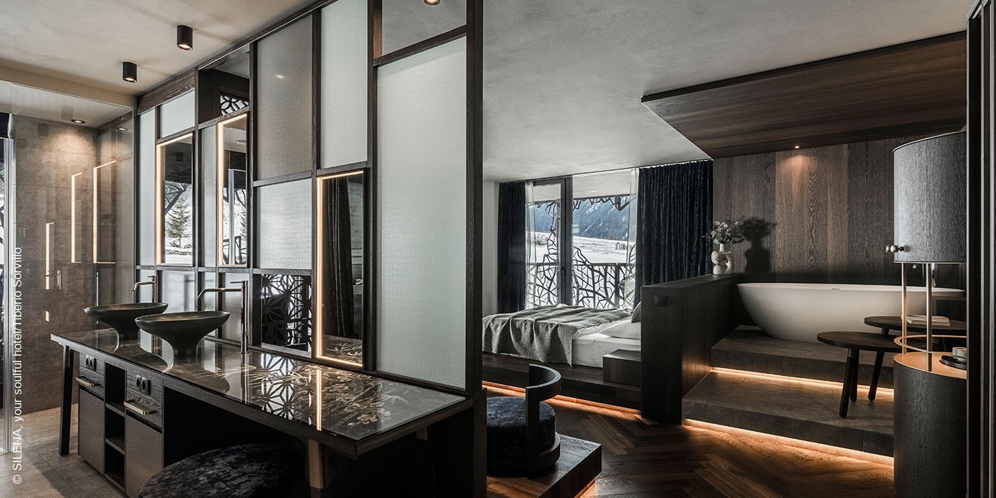 SILENA, your soulful hotel | Vals | Südtirol | Suite Deep Recreation Panorama Bad | luxuszeit.com