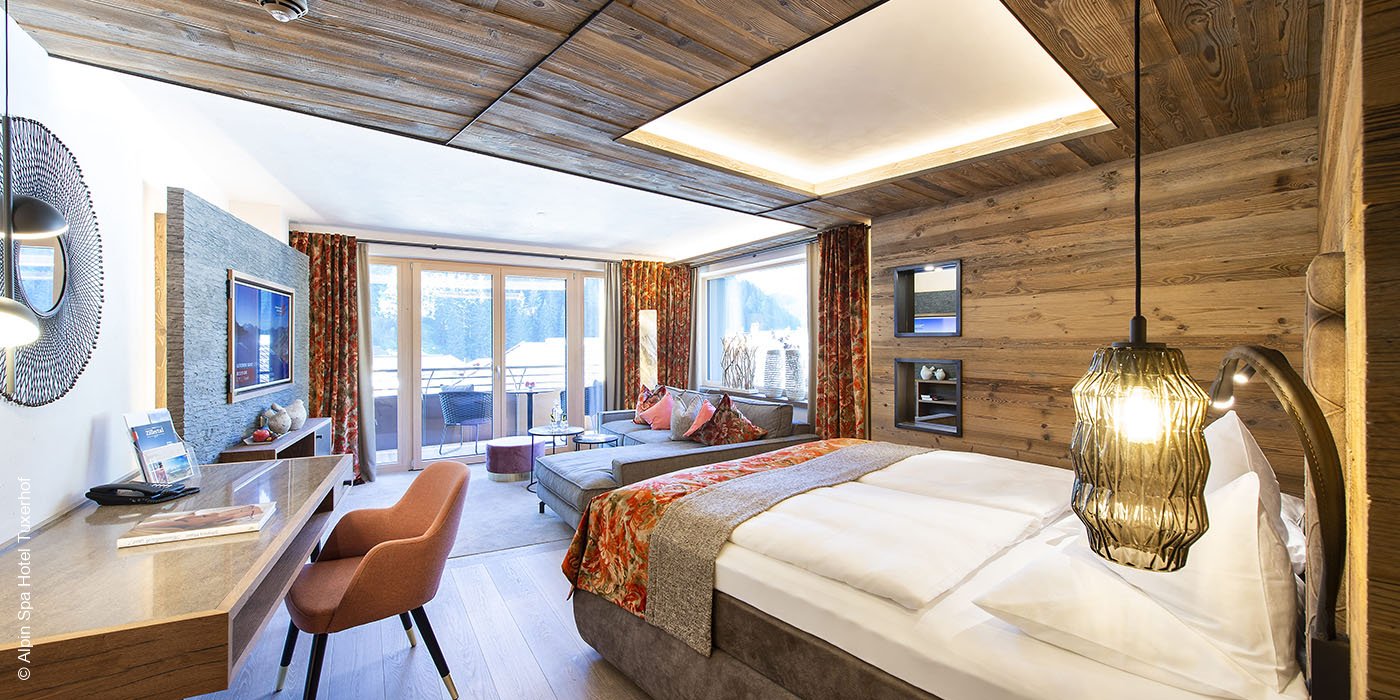 Alpin Spa Hotel Tuxerhof | Tux | Suite mit Ausblick | luxuszeit.com