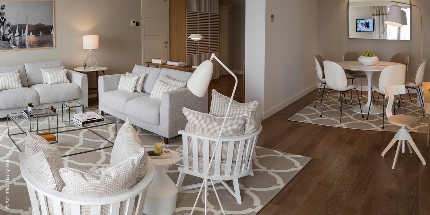 Hotel Bellevue | Dubrovnik | Lovor Suite Wohnbereich | luxuszeit.com