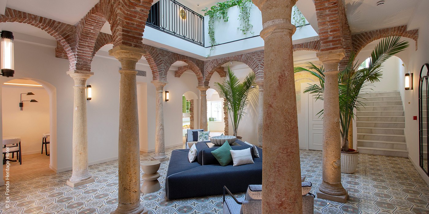 La Fonda Heritage Hotel | Marbella | Spanien | Innenhof | luxuszeit.com