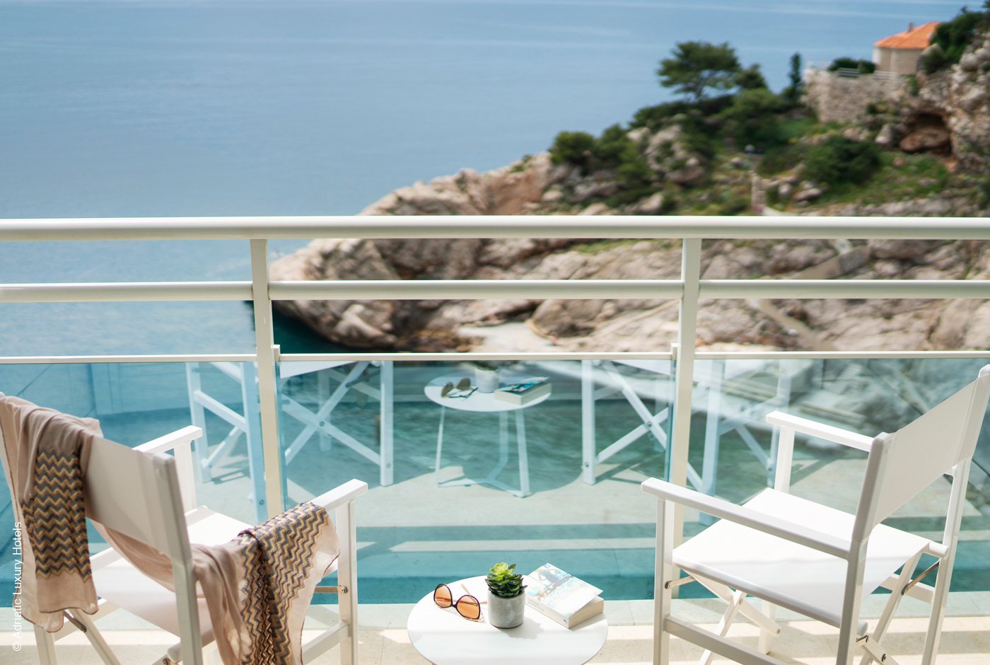 Hotel Bellevue | Dubrovnik | Balkon mit Blick auf die Bucht | Archiv | luxuszeit.com