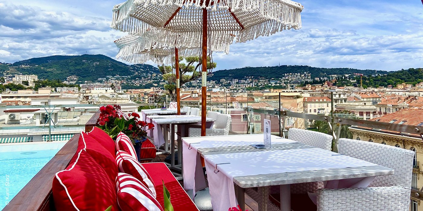 Boscolo Hotels & Spa Nice | Nizza | Frankreich | Bclub Restaurant Blick über Nizza | luxuszeit.com