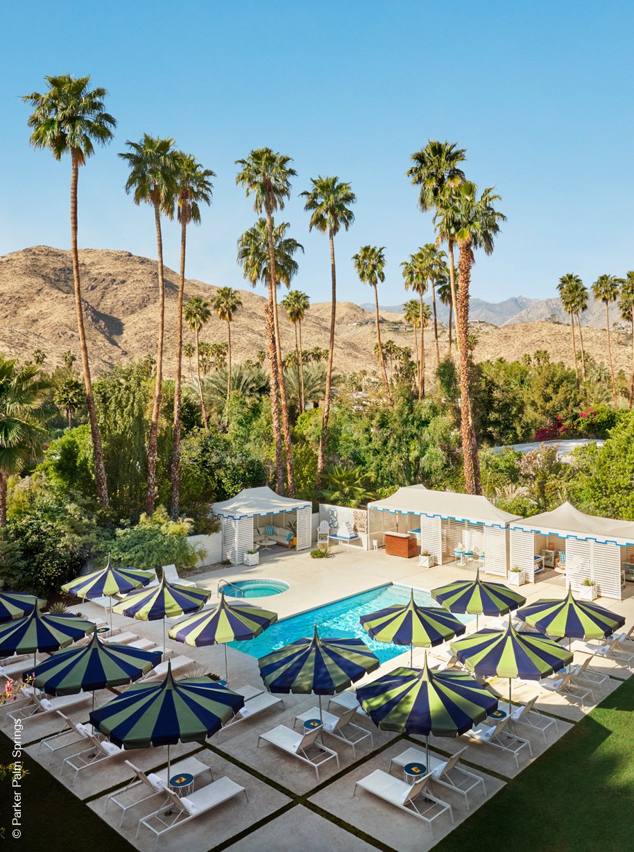 Hotel Parker | Palm Springs | Silicone Valley Pool und Umgebung | Inspiration | luxuszeit.com