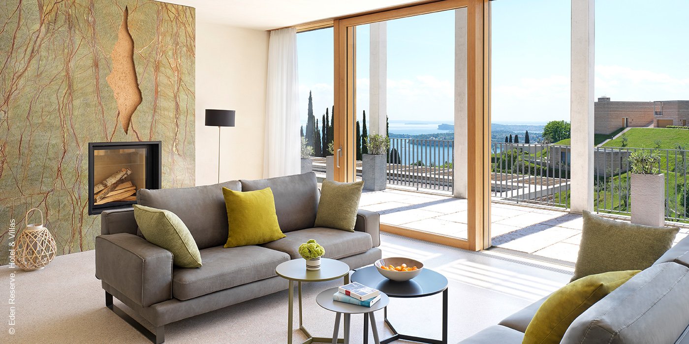 EDEN RESERVE Hotel & Villas | Gardone Riviera | Gardasee | Italien | Wohnbereich Villa David Chipperfield Nord | luxuszeit.com