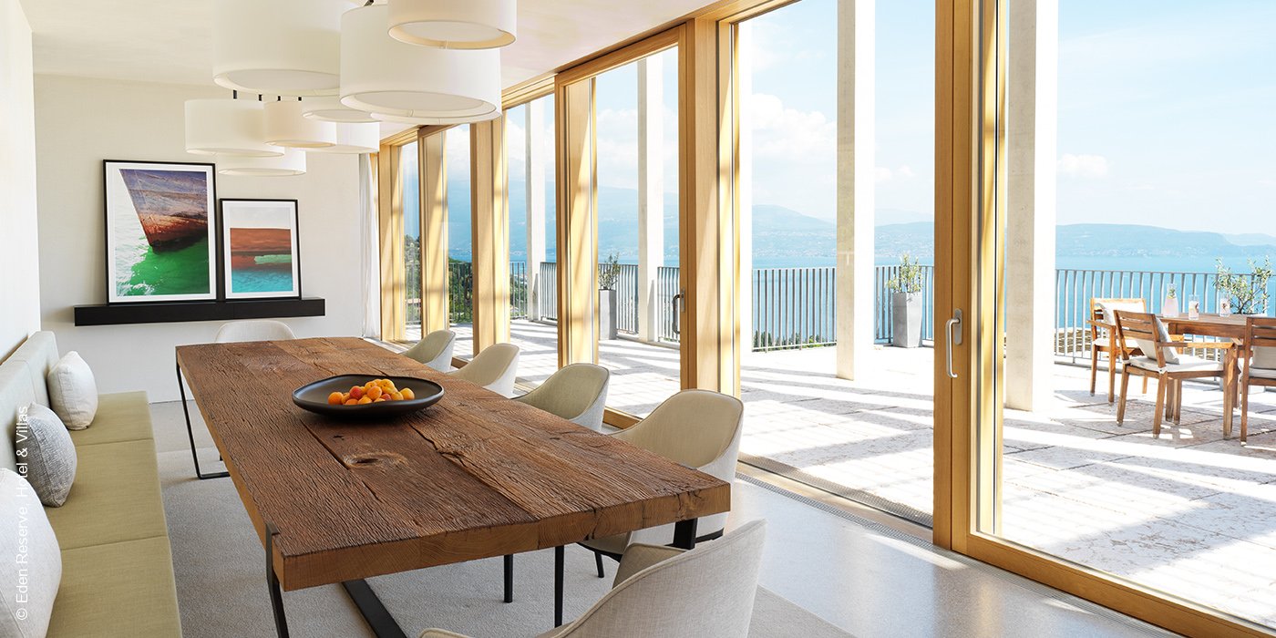 EDEN RESERVE Hotel & Villas | Gardone Riviera | Gardasee | Italien | Wohnbereich Villa David Chipperfield Ovest | luxuszeit.com