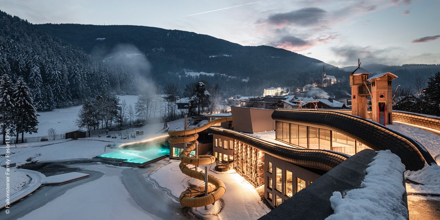 Falkensteiner Family Resort Lido | Ehrenburg in Südtirol | Winteransicht | luxuszeit.com