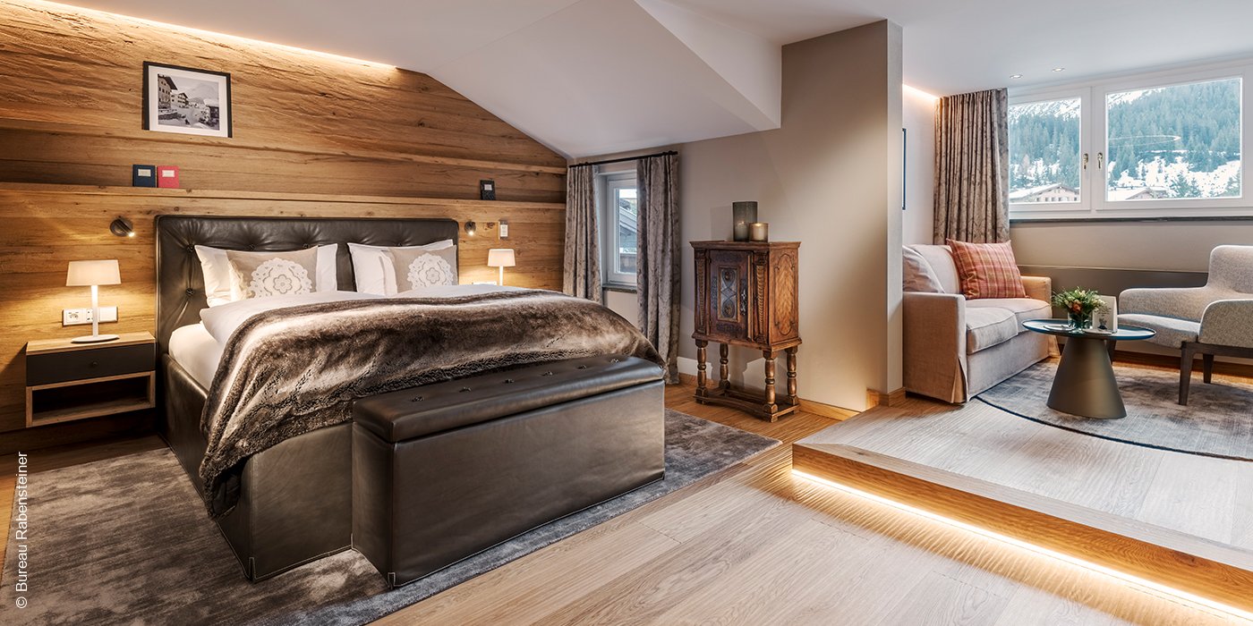Hotel Arlberg | Lech | Schlafzimmer der Superior Junior Suite | luxuszeit.com