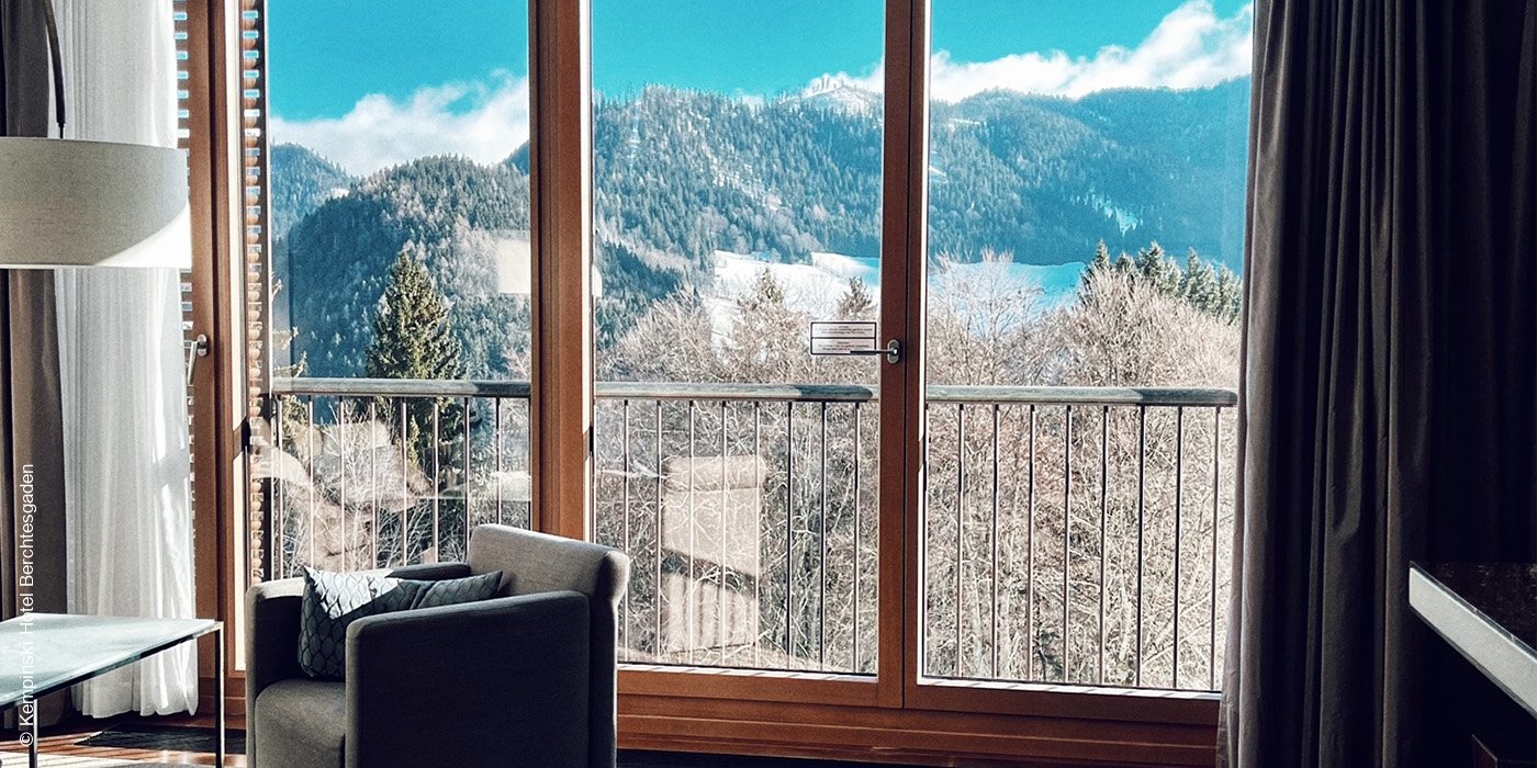 Kempinski Hotel Berchtesgaden | Ausblick Winter | luxuszeit.com