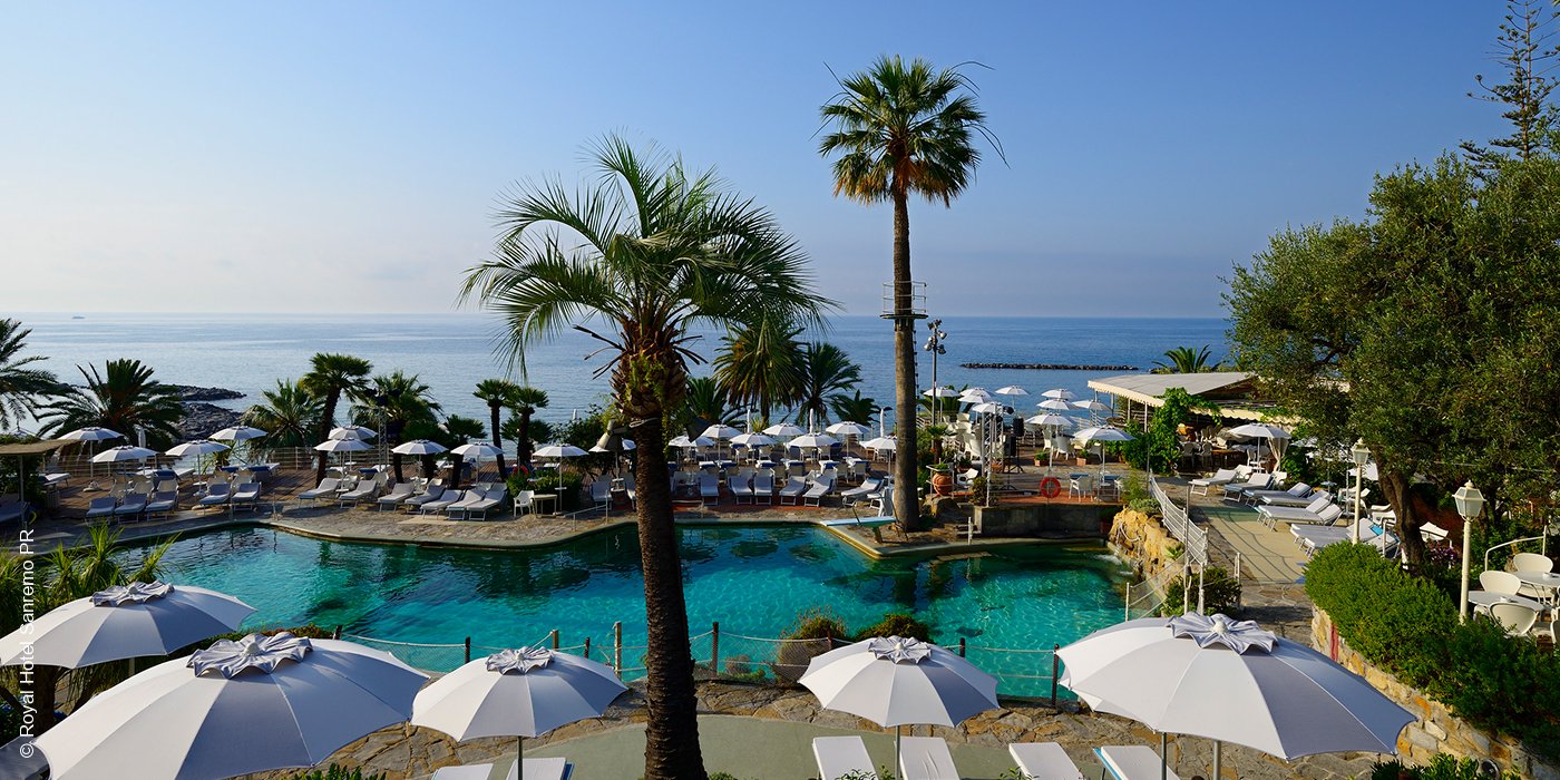 Royal Hotel | Sanremo | Swimmingpool | luxuszeit.com