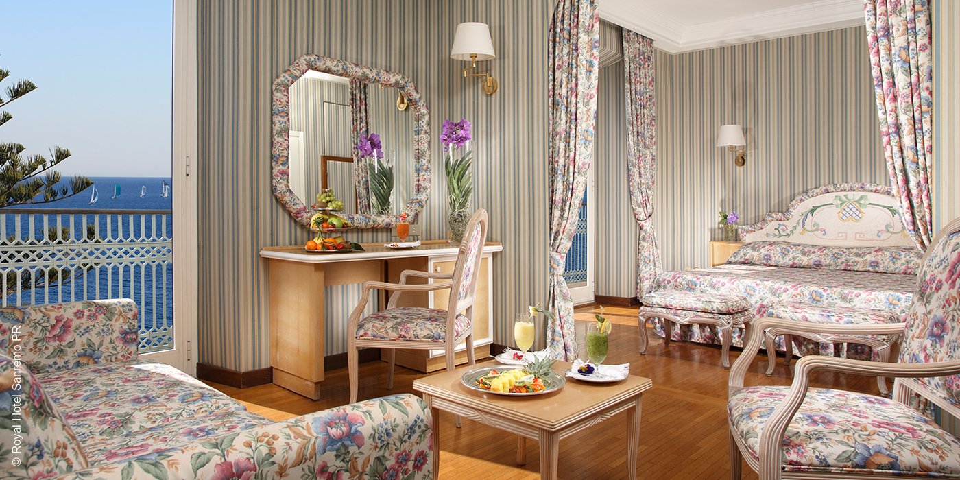 Royal Hotel | Sanremo | Junior Suite mit Meerblick | luxuszeit.com