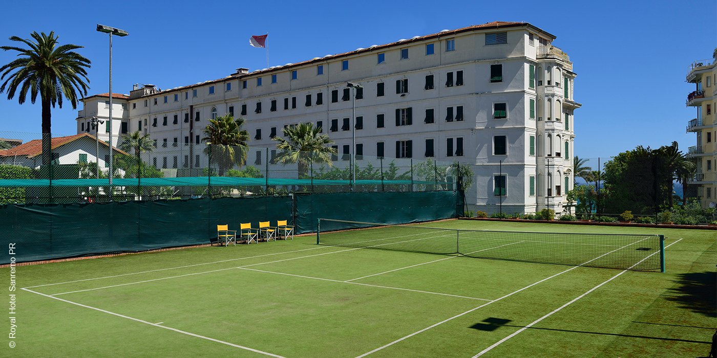 Royal Hotel | Sanremo | Tennisplatz | luxuszeit.com
