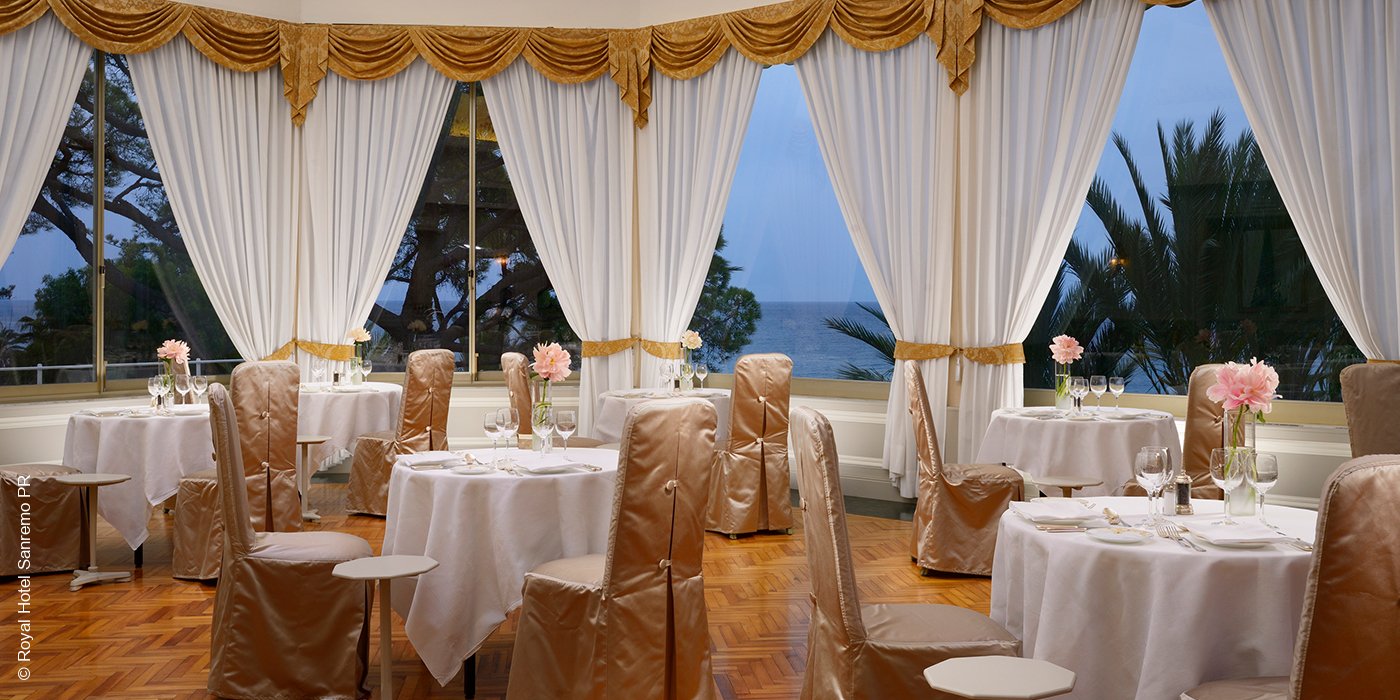 Royal Hotel | Sanremo | Ristorante Fiori di Murano | luxuszeit.com