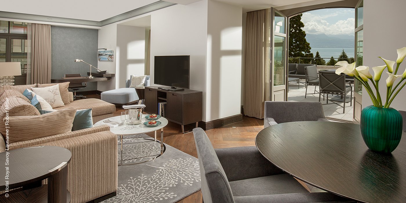 Royal Savoy Hotel & Spa | Lausanne | Schweiz | Suite mit Terrasse | luxuszeit.com