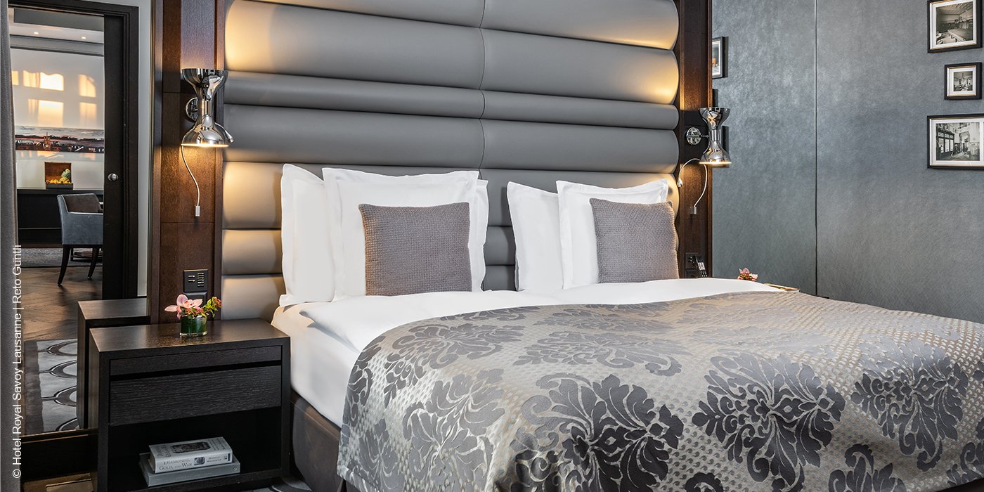 Royal Savoy Hotel & Spa | Lausanne | Schweiz | Suite Schlafbereich | luxuszeit.com