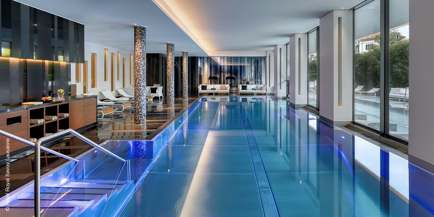 Royal Savoy Hotel & Spa | Lausanne | Schweiz | Indoorpool | luxuszeit.com
