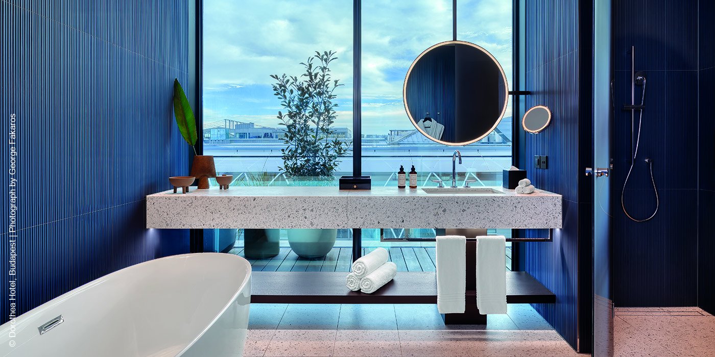 Dorothea Hotel | Budapest | Executive Suite Badezimmer | luxuszeit.com