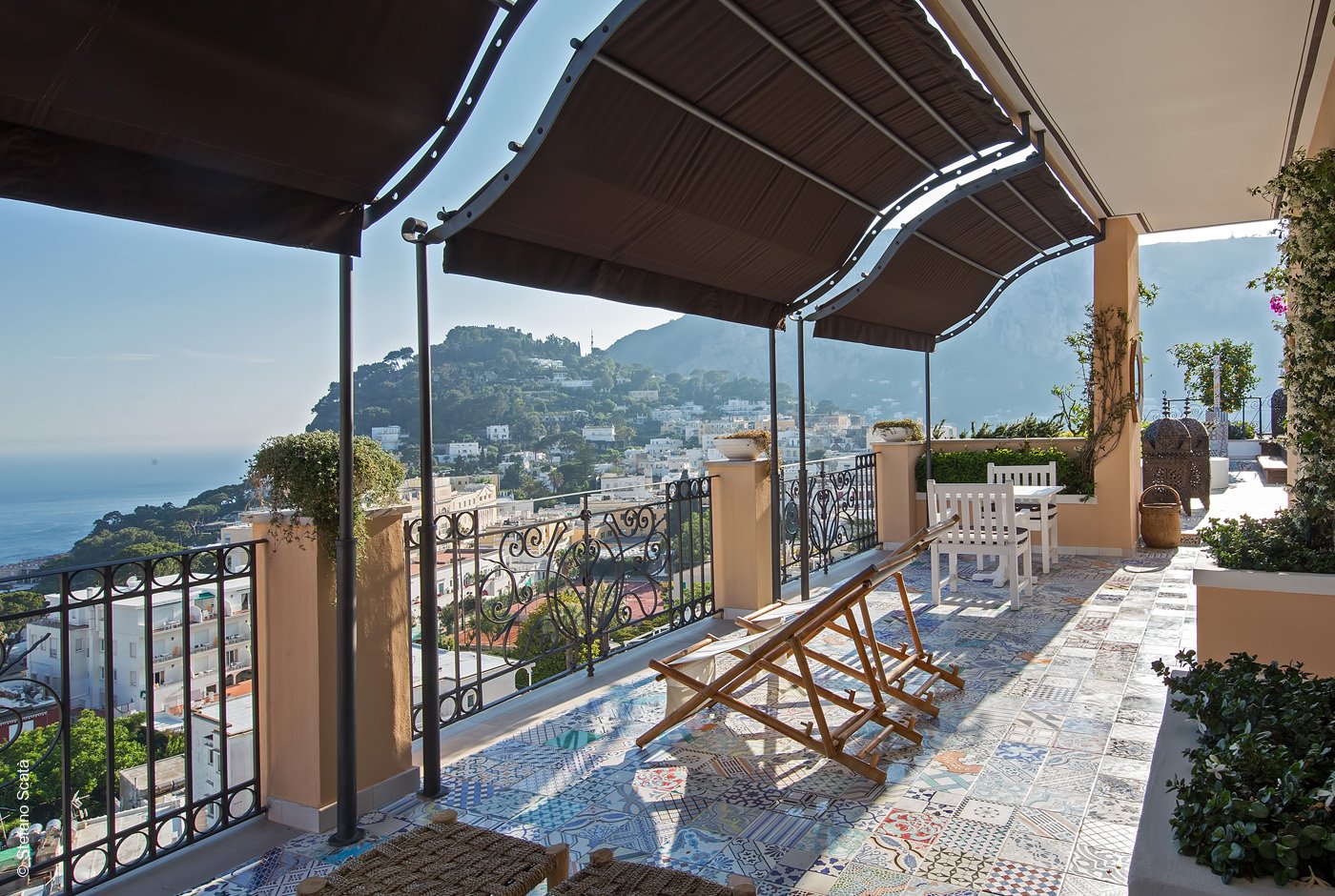 Capri Tiberio Palace | Italien | Terrasse der Bellevue Suite | Archiv | luxuszeit.com