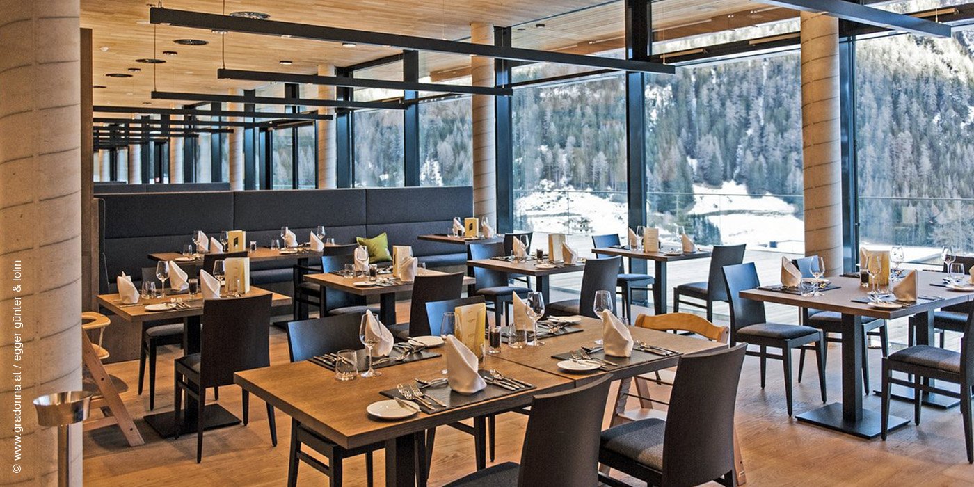 Gradonna Mountain Resort | Châlets & Hotel | Kals am Großglockner | Restaurant | luxuszeit.com