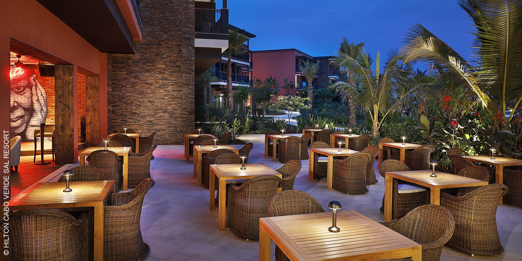 Hilton Cabo Verde Sal Resort | Santa Maria, Insel Sal | Cize Bar Terrasse | luxuszeit.com