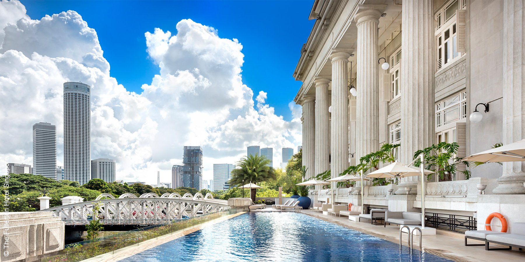 The Fullerton Hotel Singapore | Singapur | Infinity Pool | luxuszeit.com