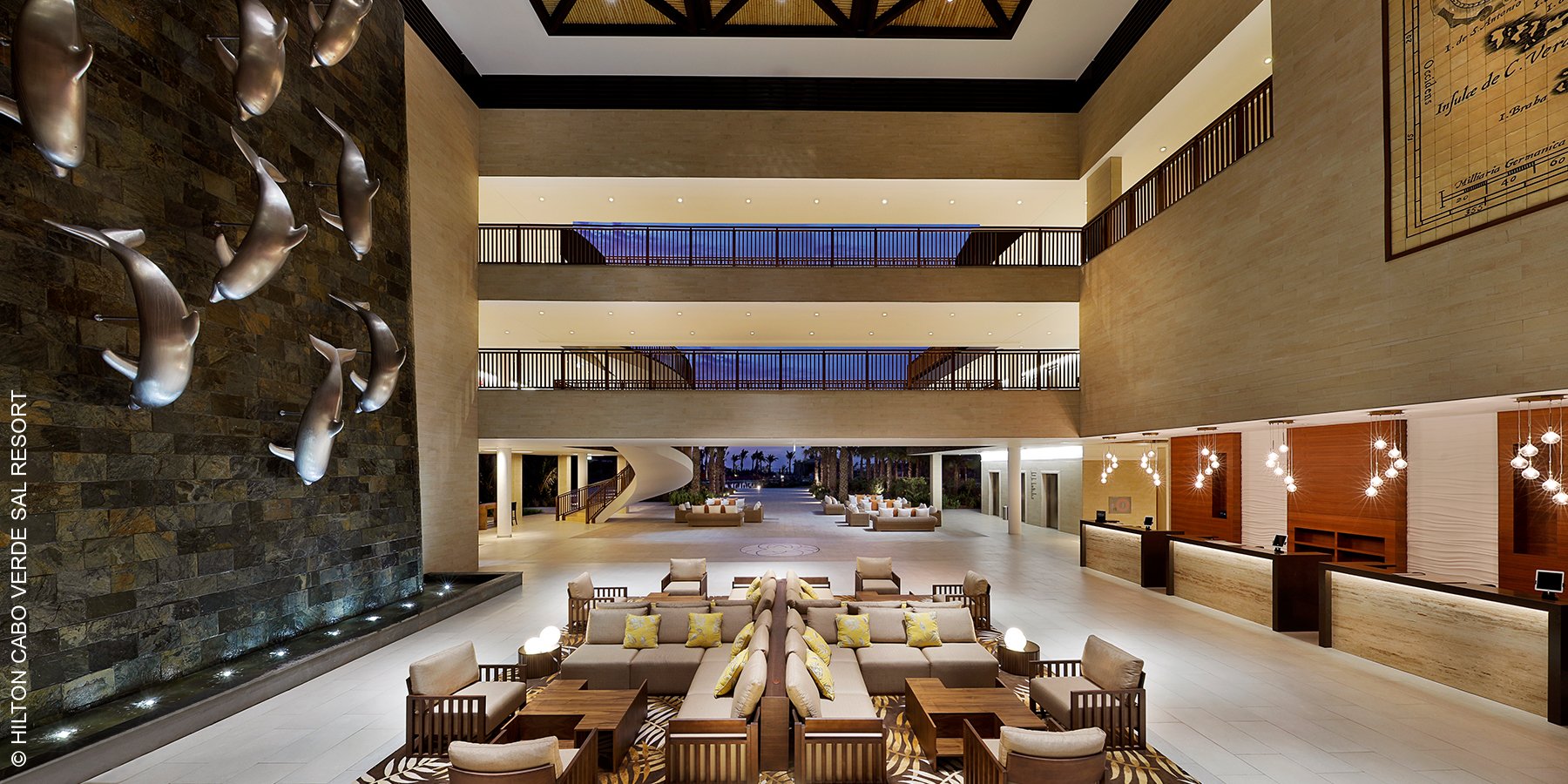 Hilton Cabo Verde Sal Resort | Santa Maria, Insel Sal | Lobby | luxuszeit.com