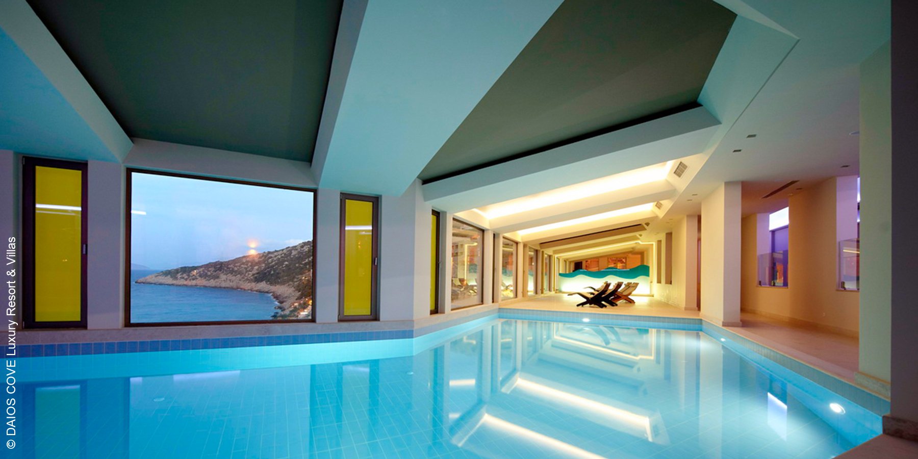 Daios Cove Luxury Resort & Villas | Agios Nikolaos auf Kreta | Innen-Pool | luxuszeit.com