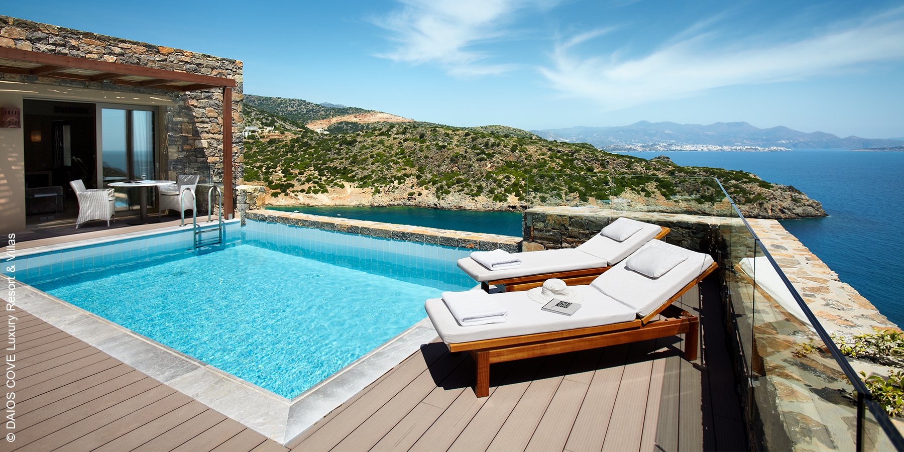 Daios Cove Luxury Resort & Villas | Agios Nikolaos auf Kreta | Villa Pool | luxuszeit.com
