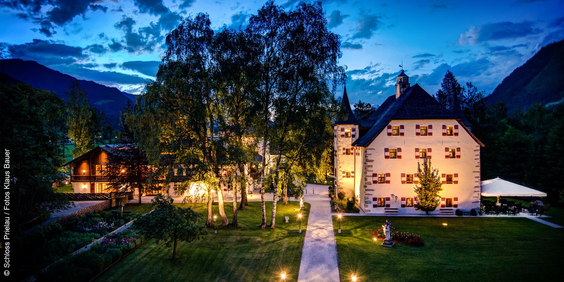 Schloss Prielau | Zell am See | Ansicht Nacht | luxuszeit.com