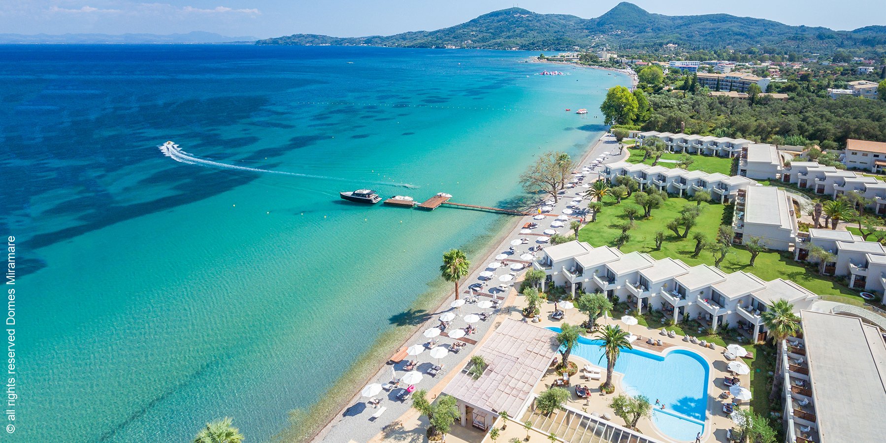 Domes Miramare, a Luxury Collection Resort, Korfu | Moraitika | Luftansicht | luxuszeit.com