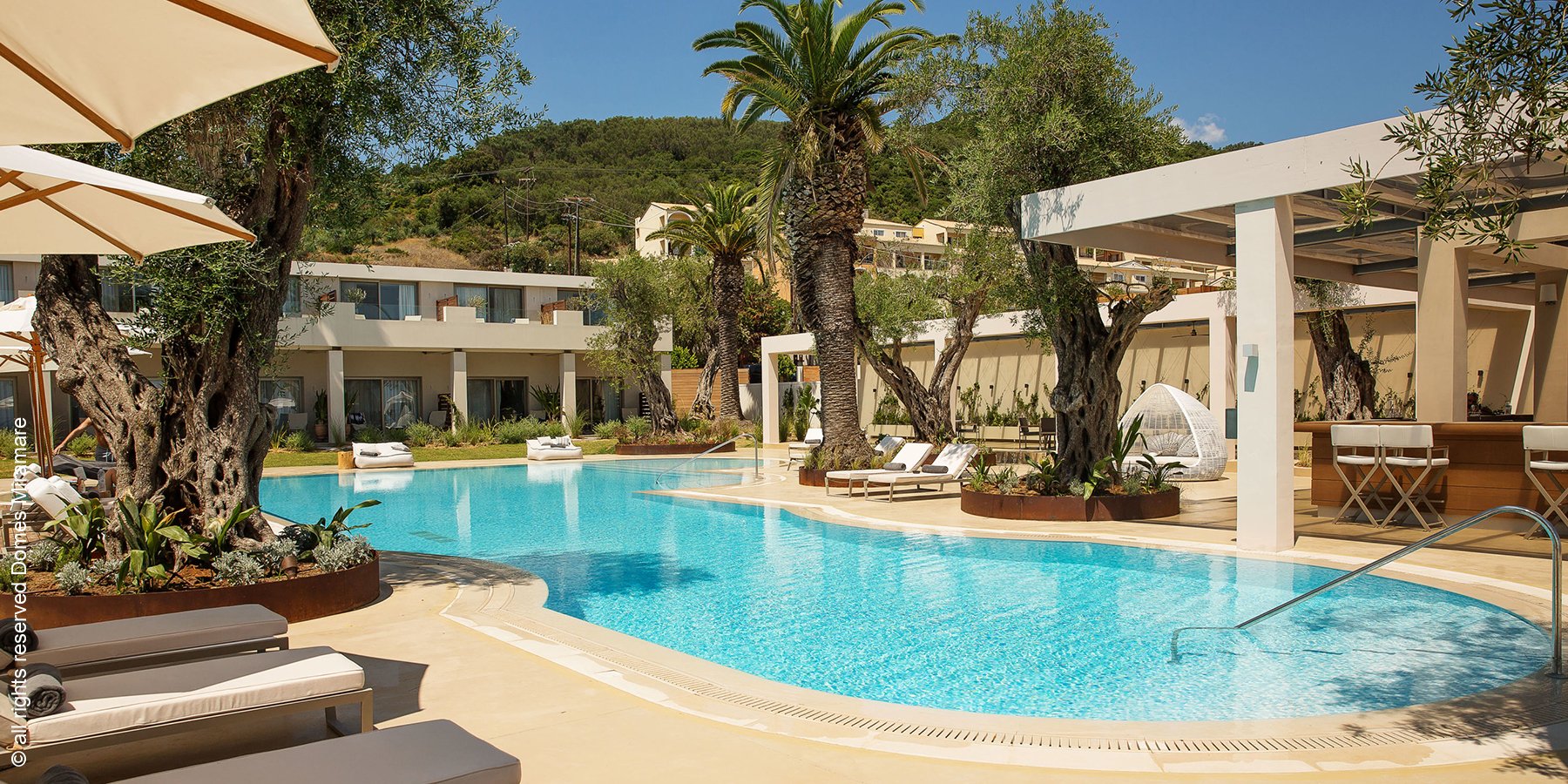 Domes Miramare, a Luxury Collection Resort, Korfu | Moraitika | Verde Bar | luxuszeit.com