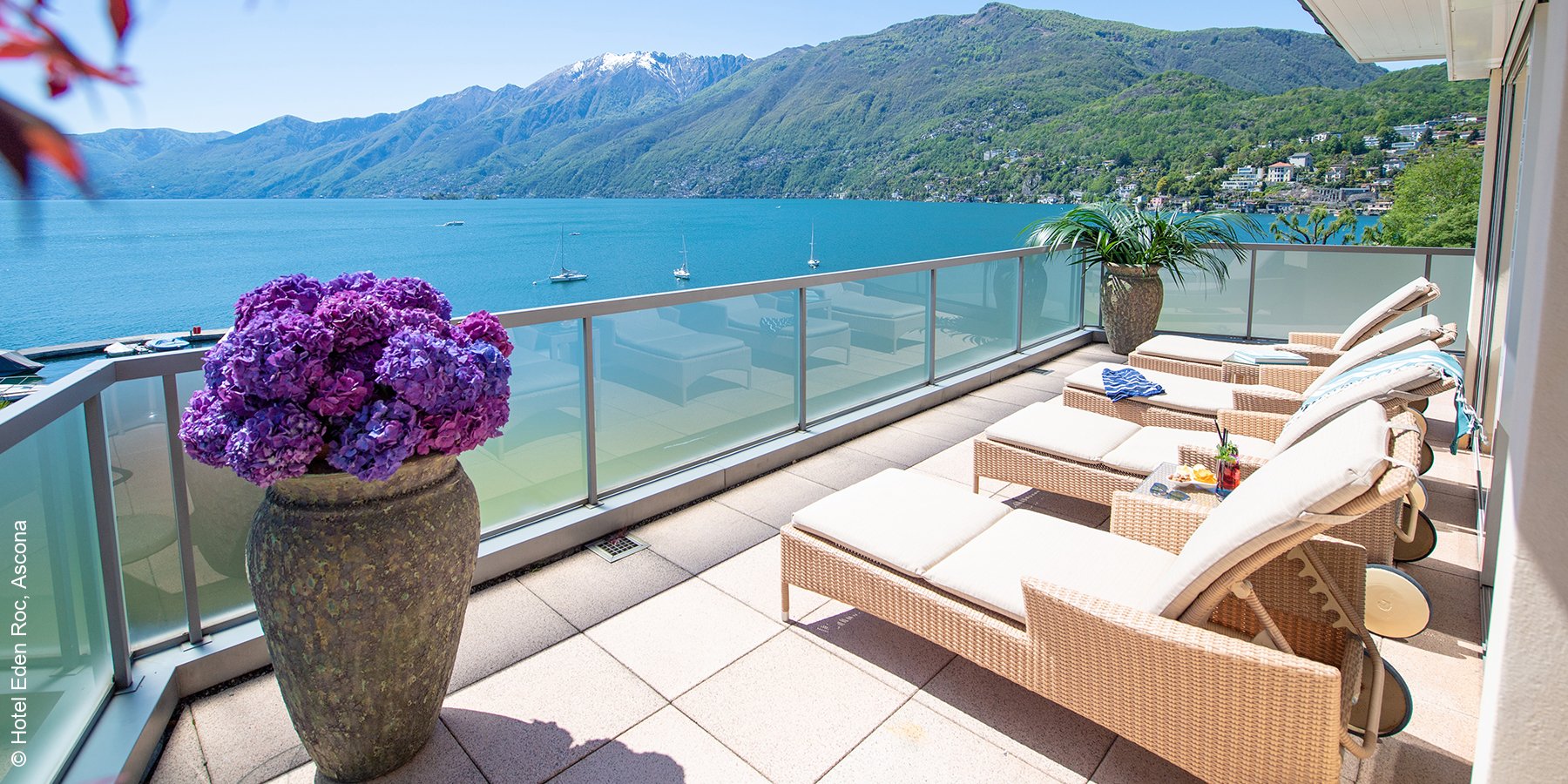 Hotel Eden Roc | Ascona | Sonnenterrasse | luxuszeit.com