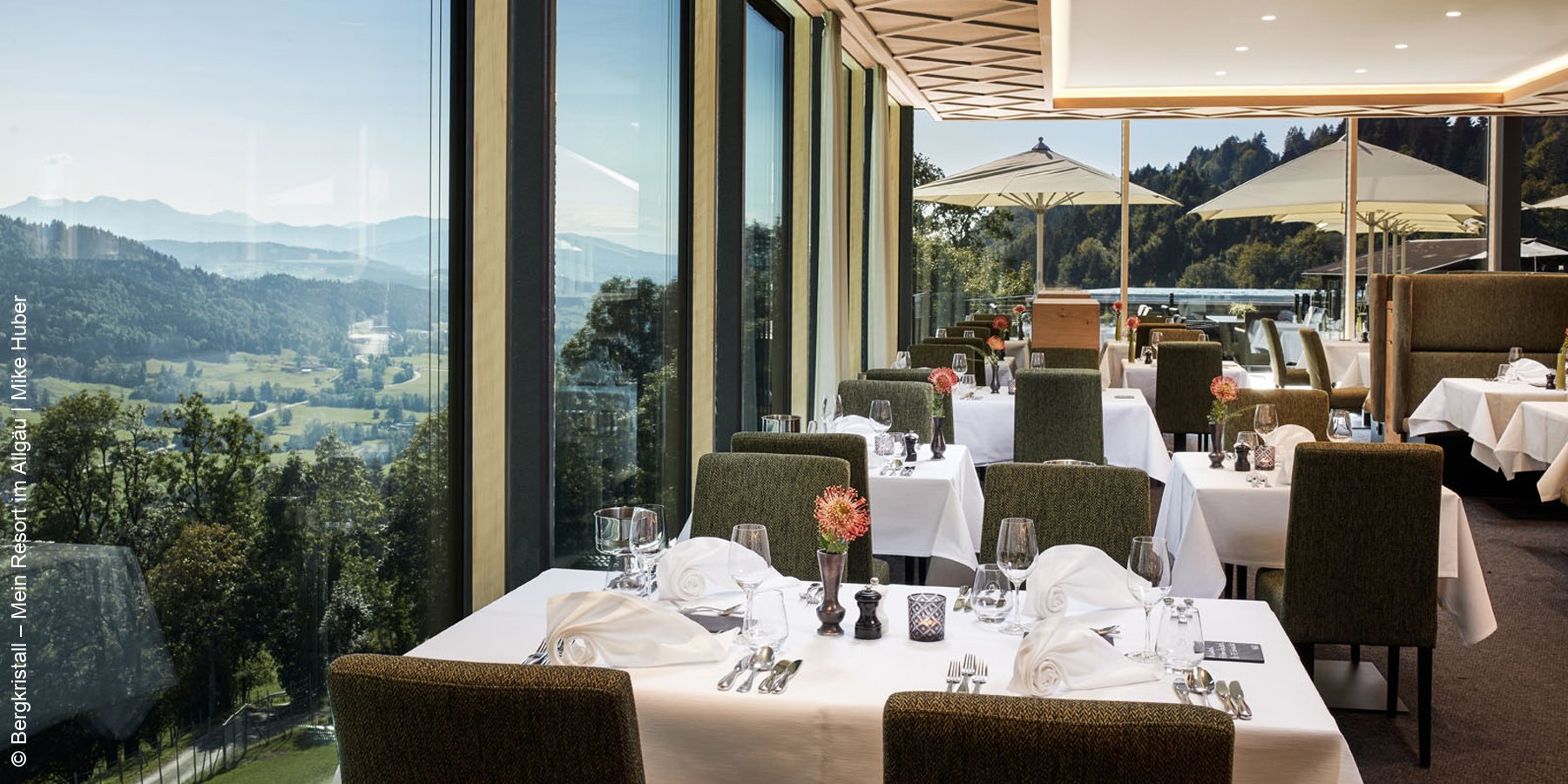 Hotel Bergkristall | Oberstaufen | Restaurant mit Ausblick | luxuszeit.com