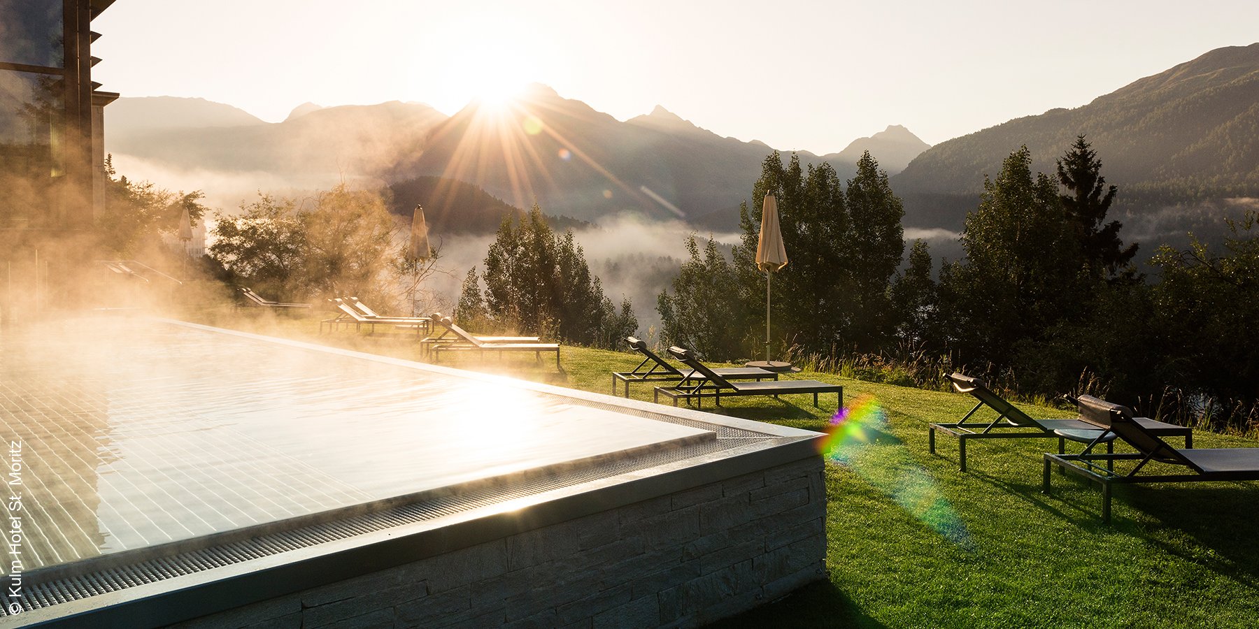 Kulm Hotel | St. Moritz | Outdoorpool | luxuszeit.com